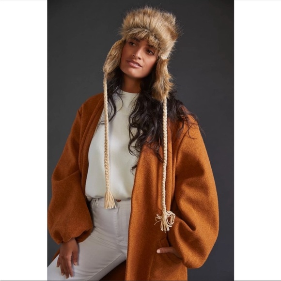 New?Anthropologie-knitted Fur Hat main image 5